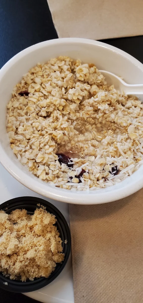 Oatmeal Bowl Coconut Cranberry Citrus