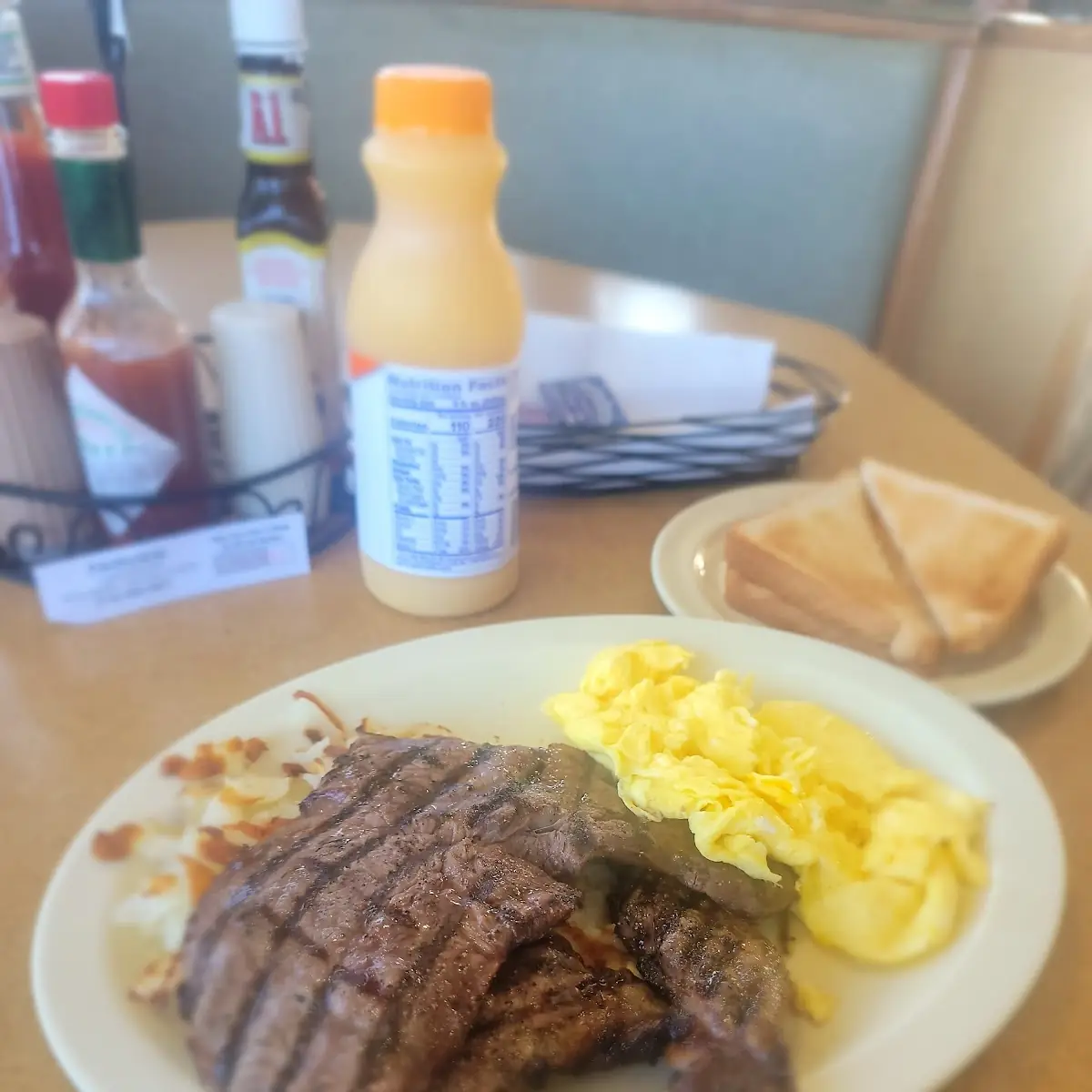Sirloin Steak and Eggs