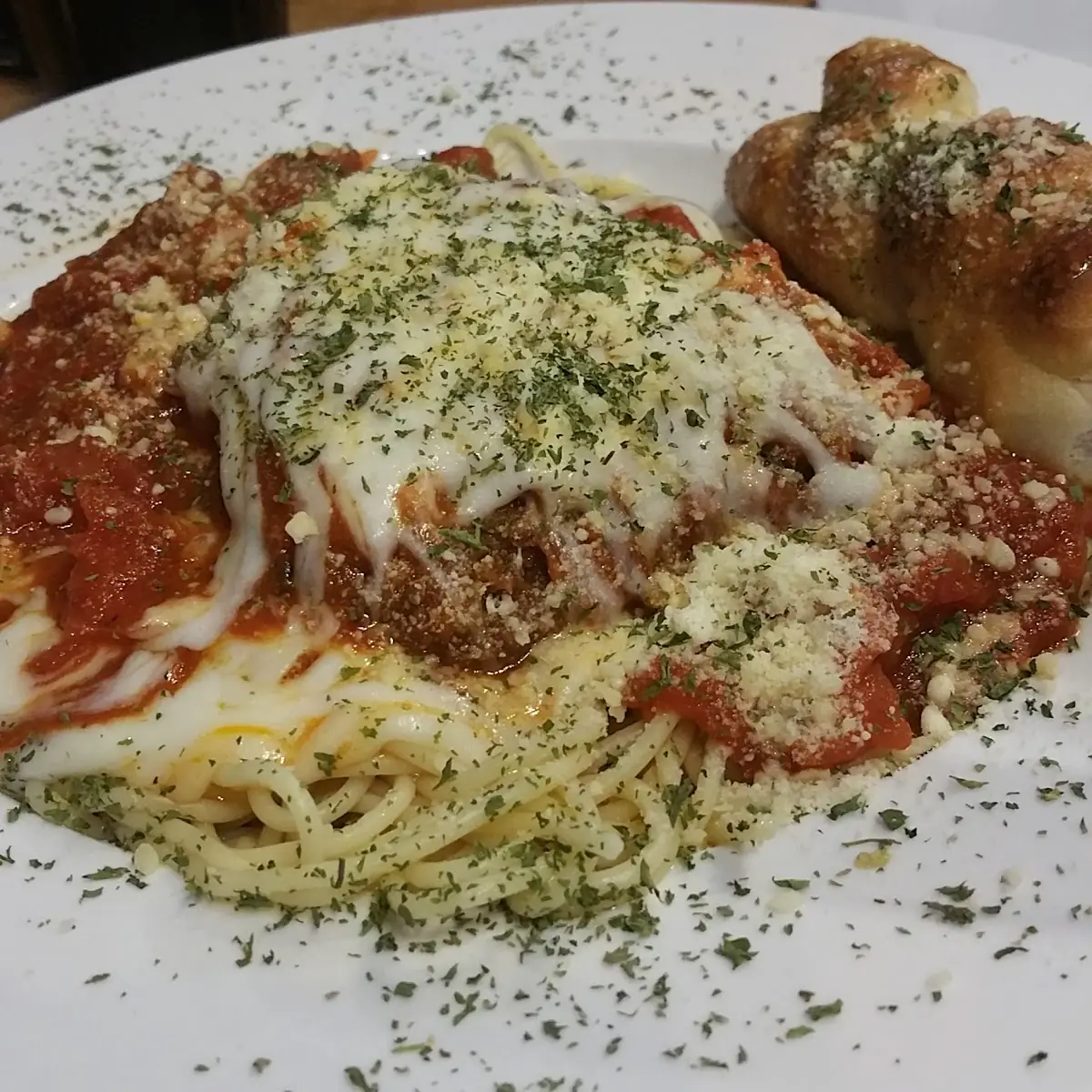 Chicken Parmesan with Spaghetti