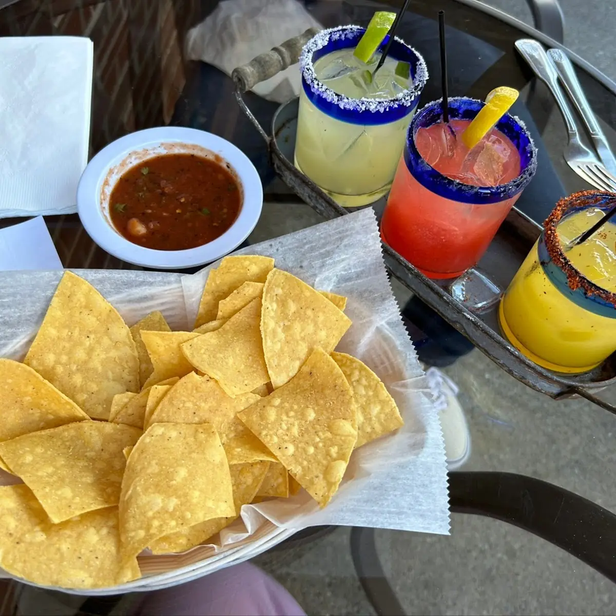 Chips and Margarita Flight