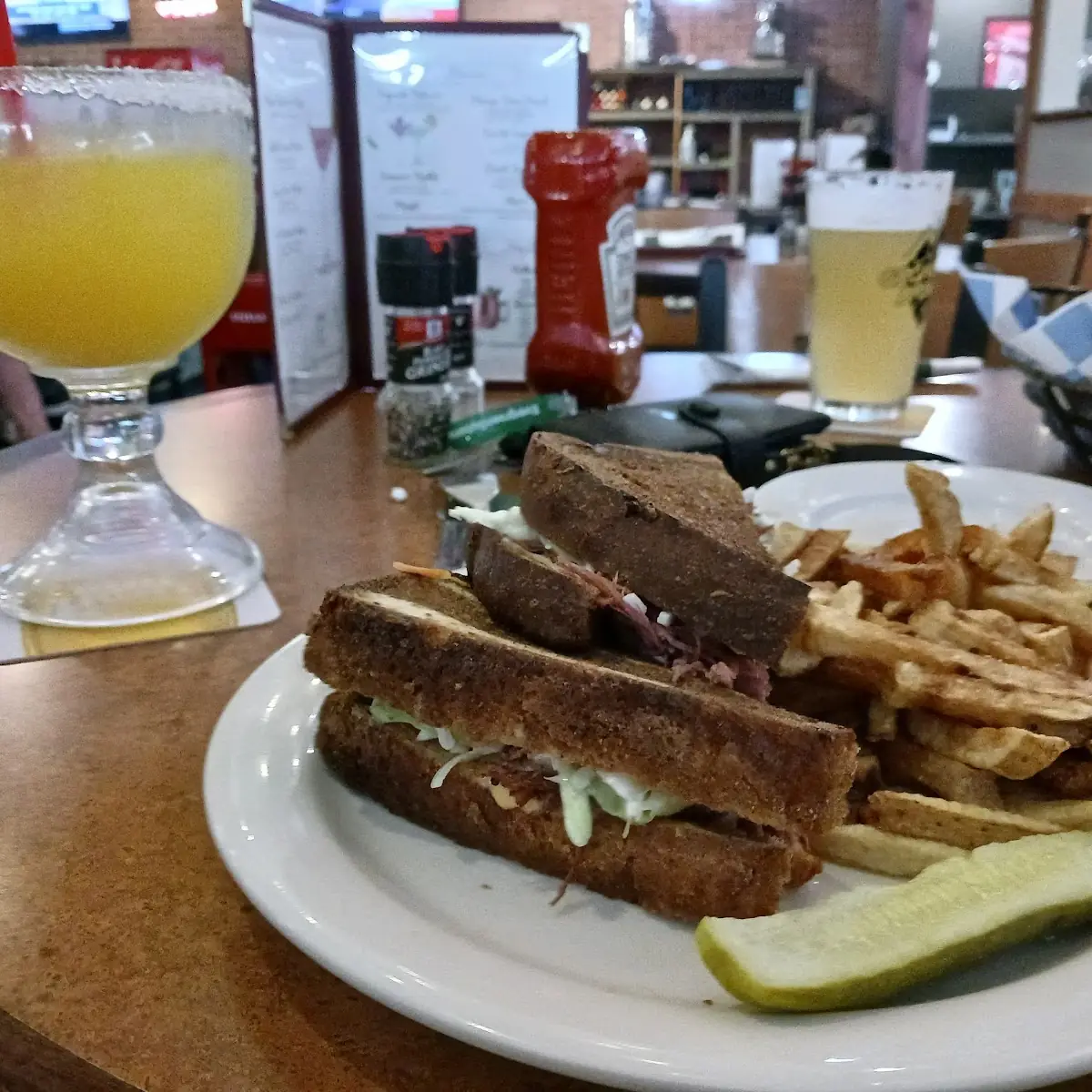 Reuben and Mango Margarita