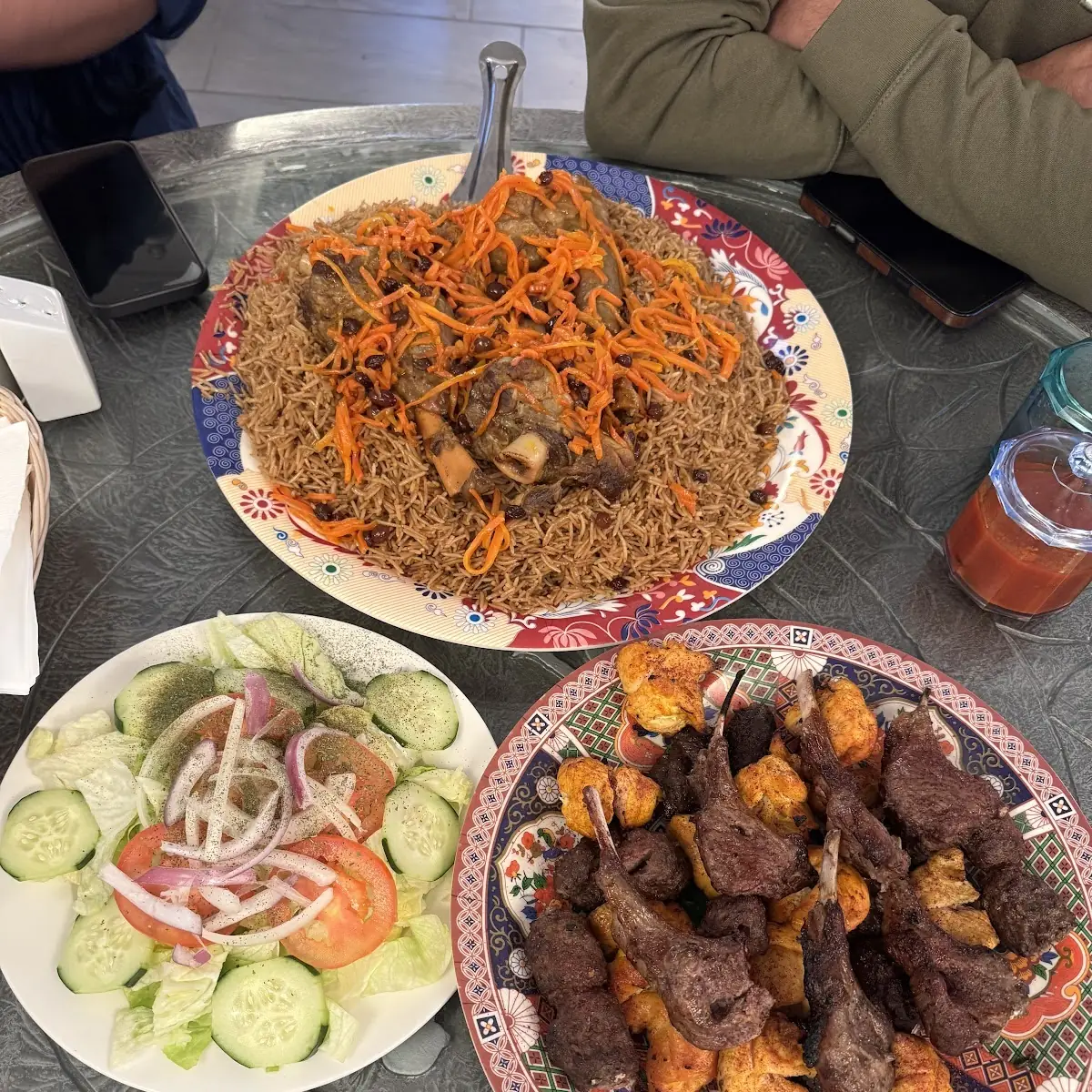 Lamb Shank with Rice and Carrots