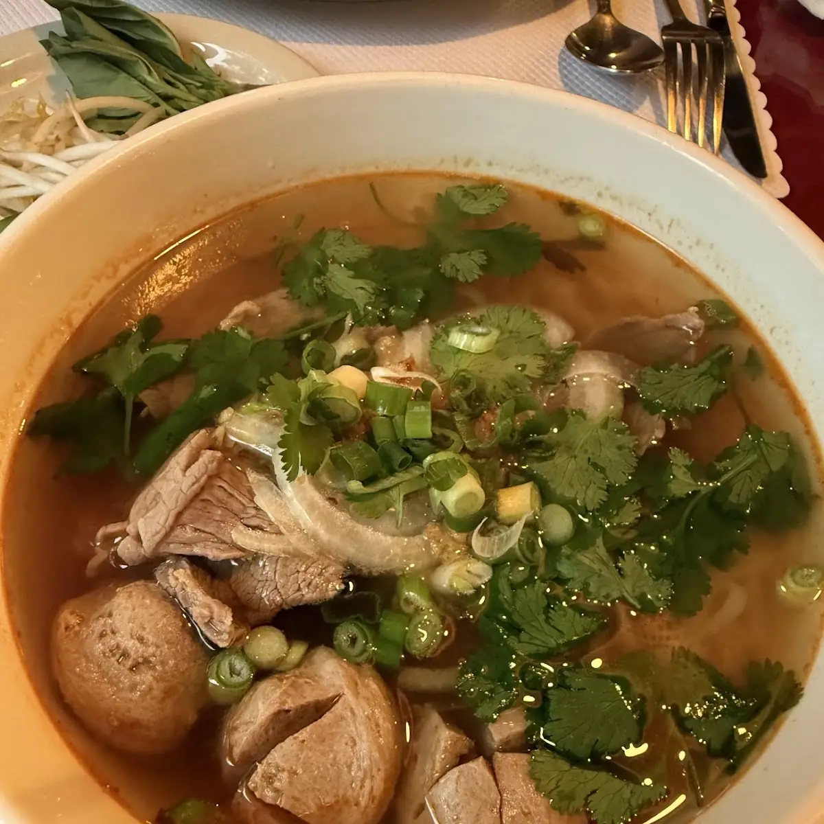pho noodle soup ก๋วยเตี๋ยว