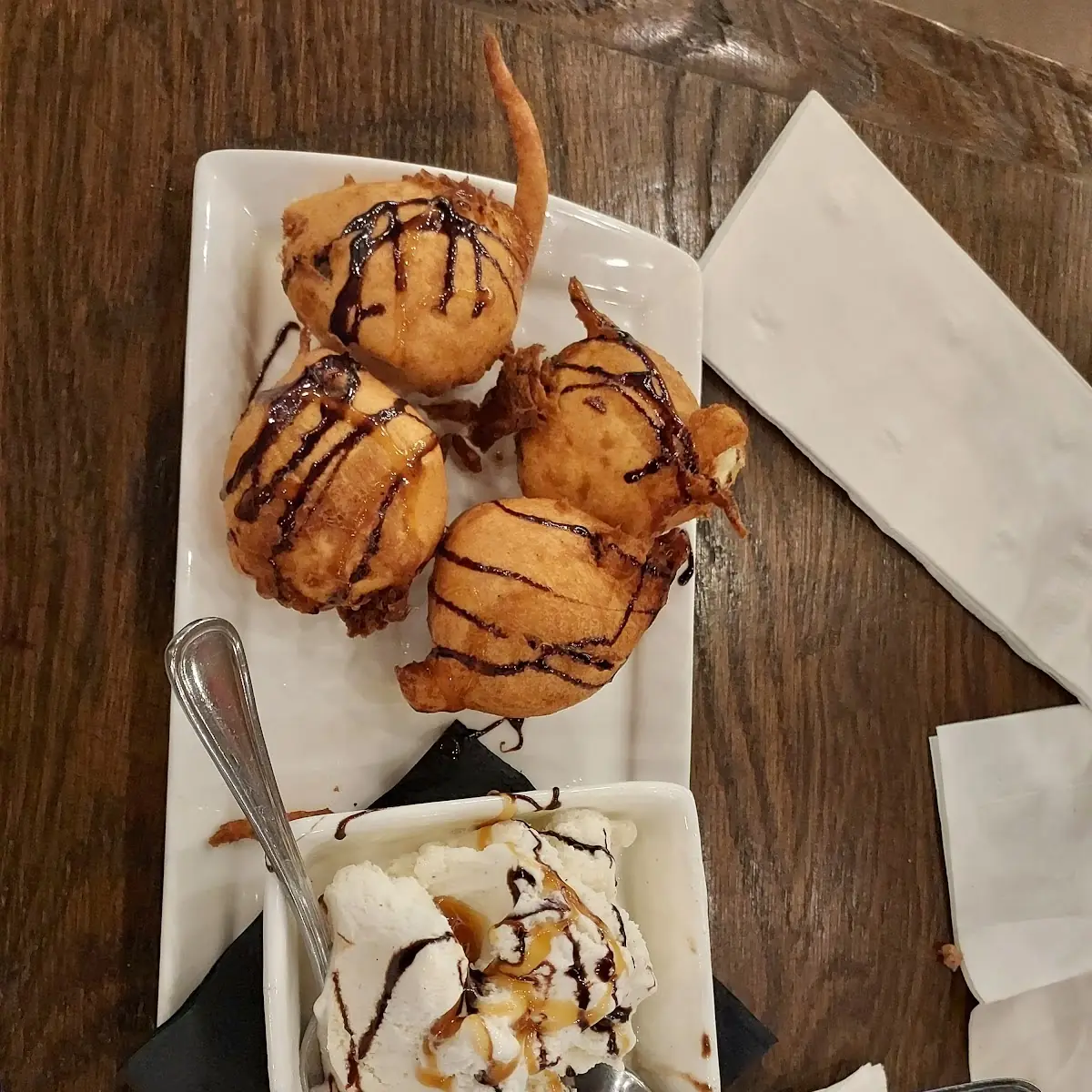 Fried Oreo's & Hot Fudge Ice Cream