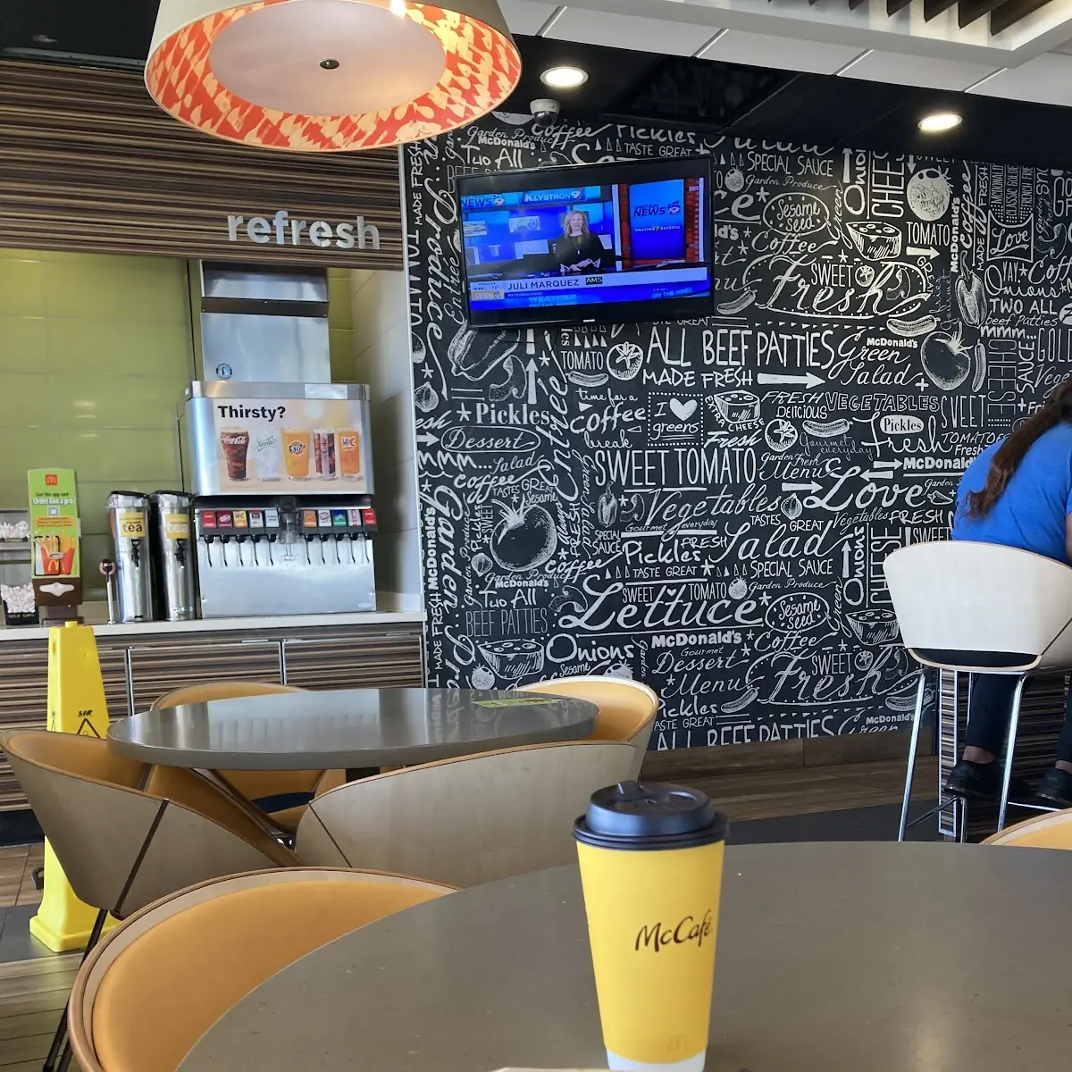 Mccafe Coffee and Blueberry Muffin
