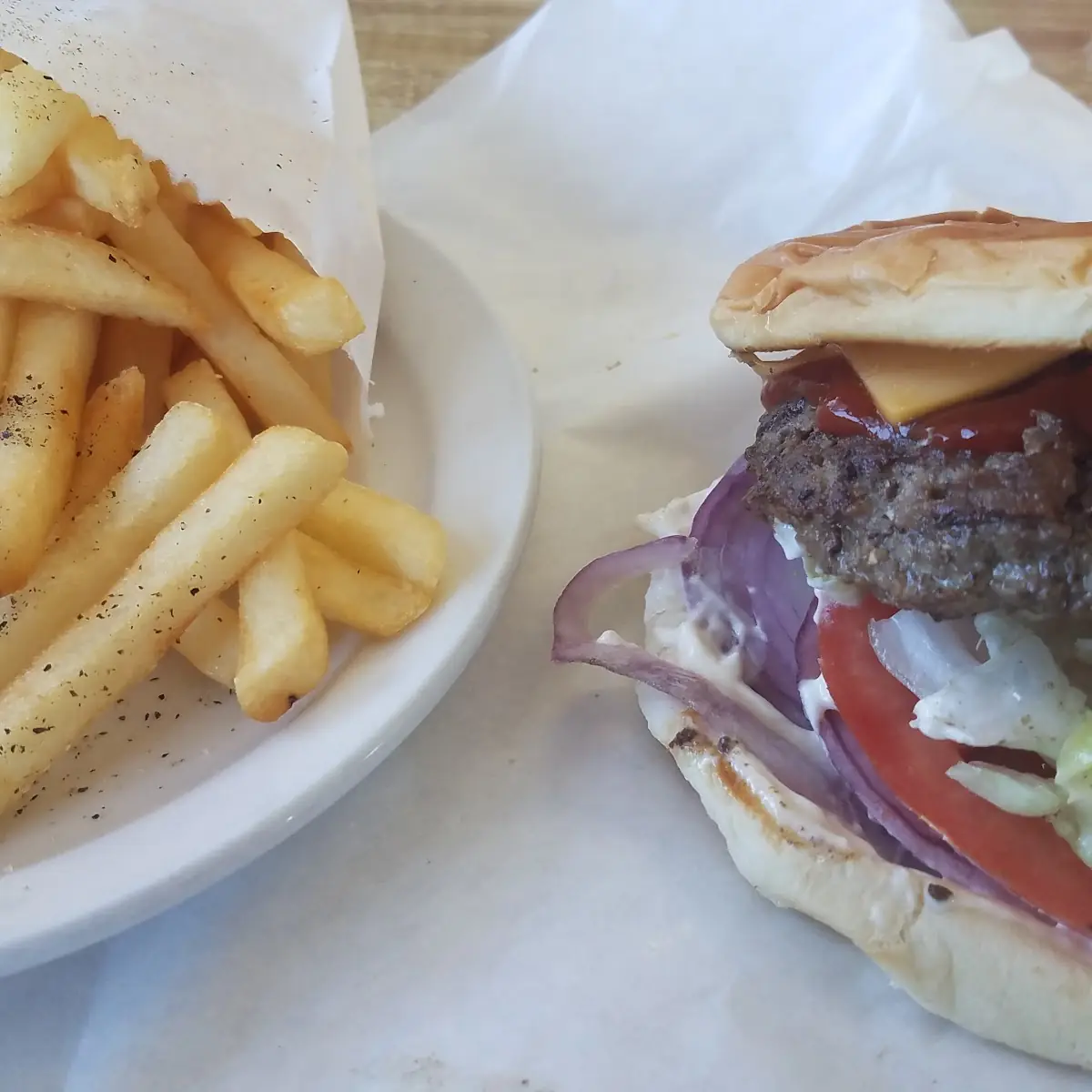 Burger with Fries