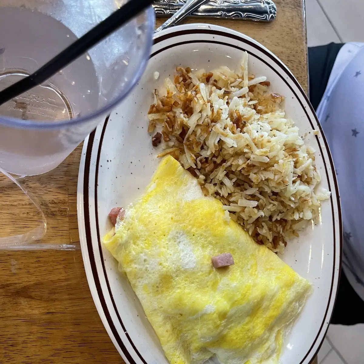 Omelette with Hash Browns