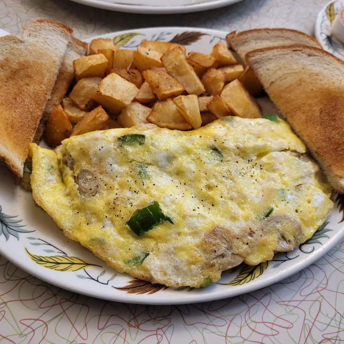 Veggie Omelette with Home Fries, Basell’s Restaurant & Tavern