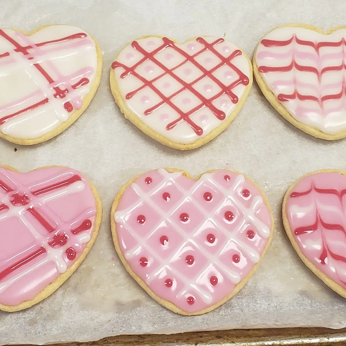 Heart Shaped Shortcake Cookies