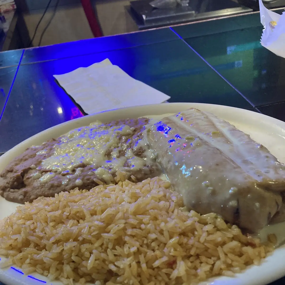Rice and Refried Beans