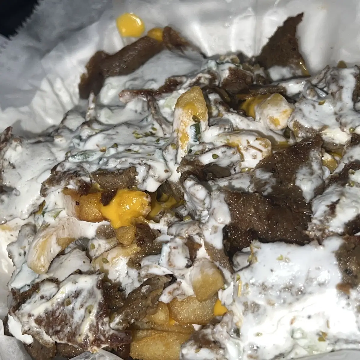 Gyro Cheese Fries Plate