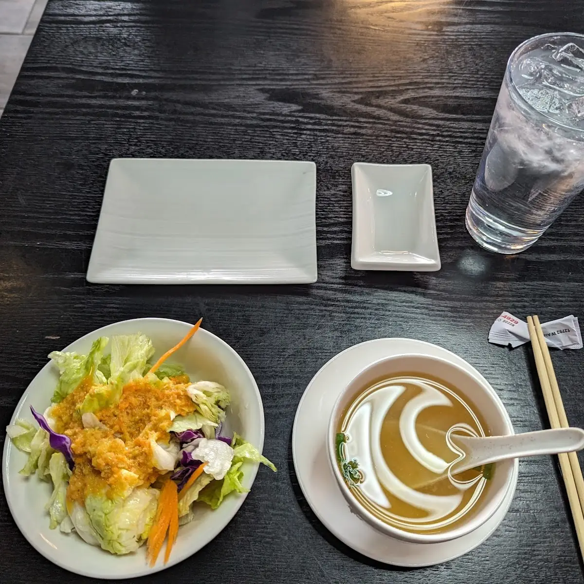 Green Salad and Miso Soup