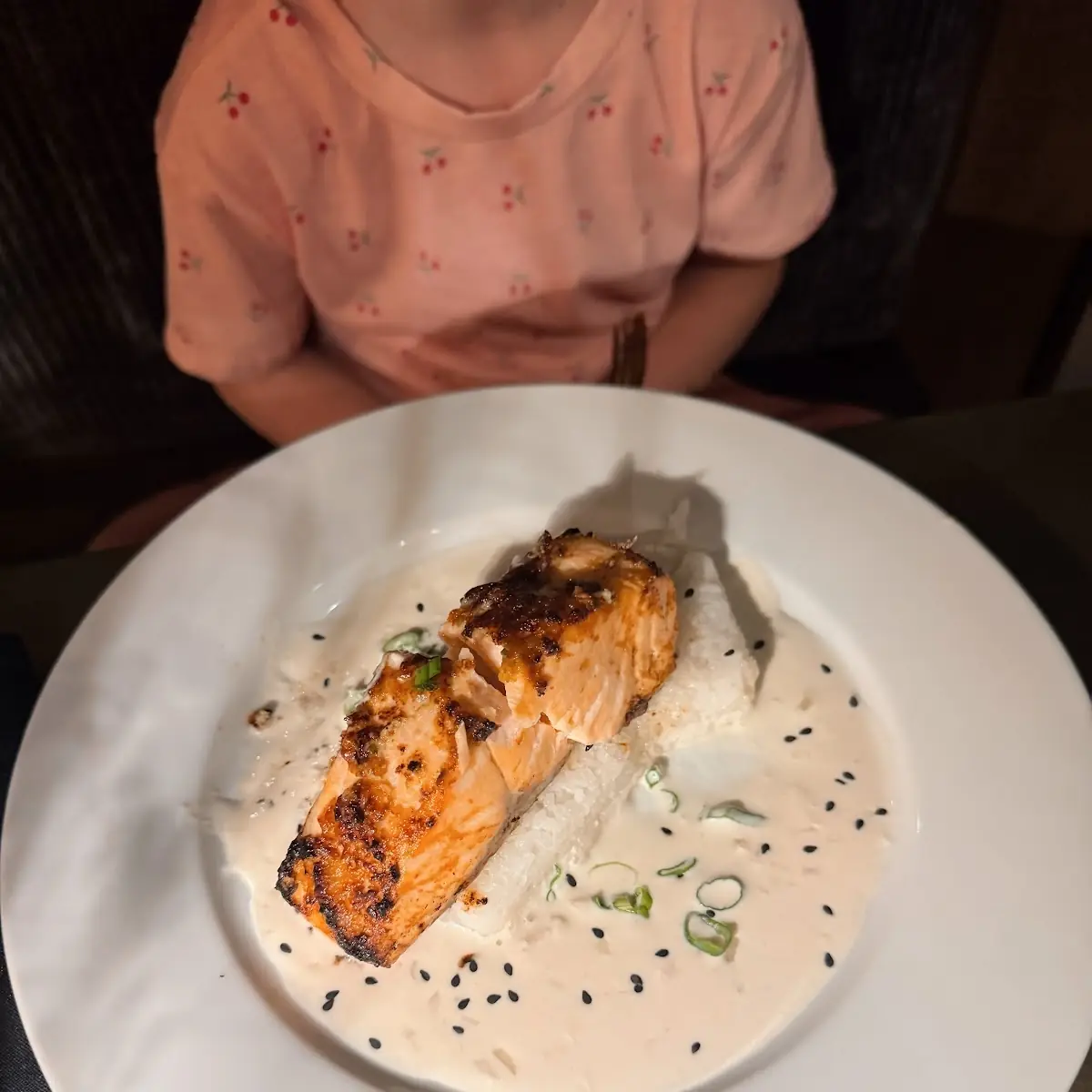 Glazed Salmon with Rice