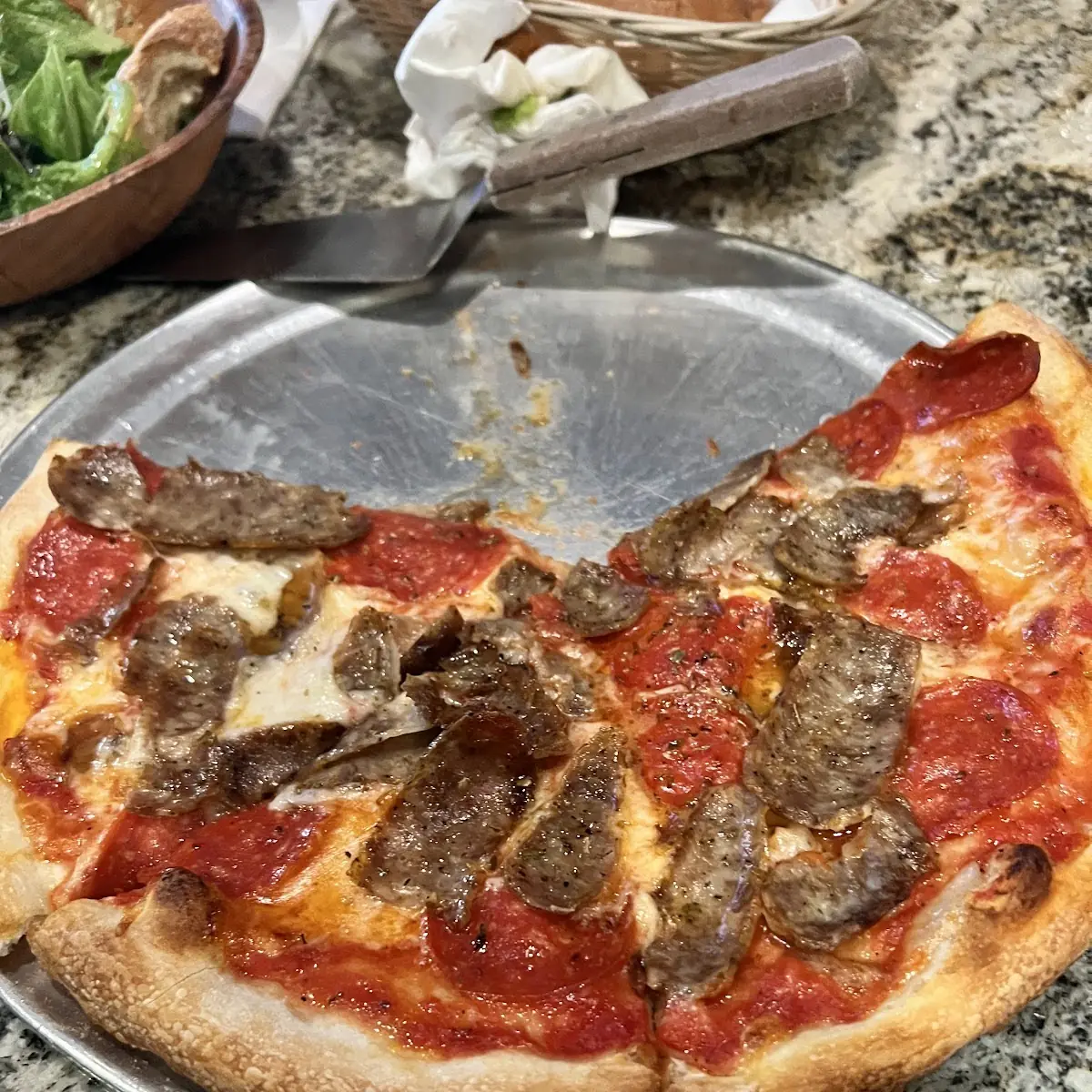 Peperoni and Sausage Pizza