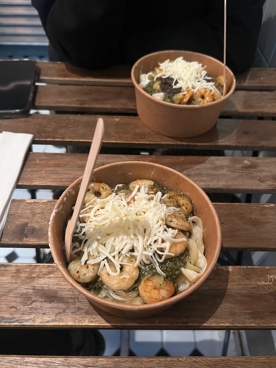 Pesto Pasta with Shrimp, Atelier Pasta