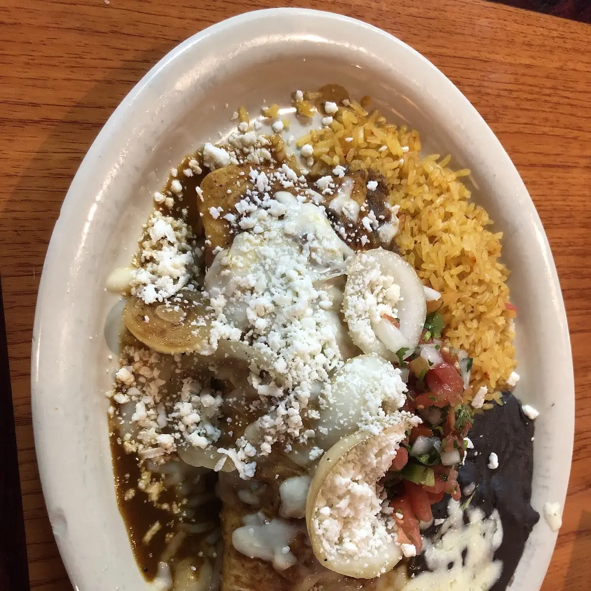 Fish Shrimp Rice Beans Burrito