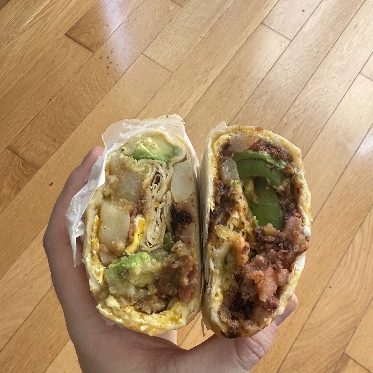 Chorizo Breakfast Burritos