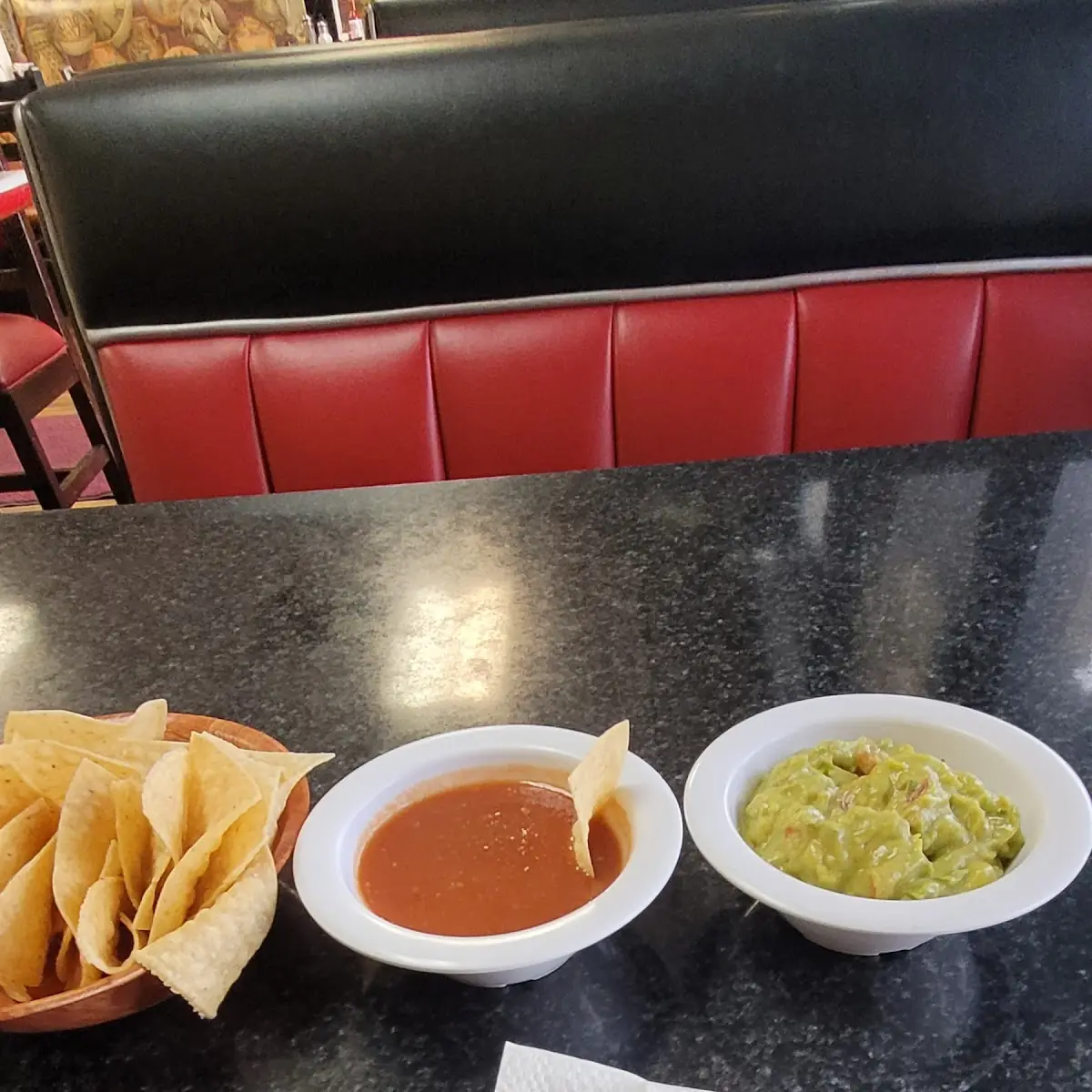 Guacamole and Chips Salsa