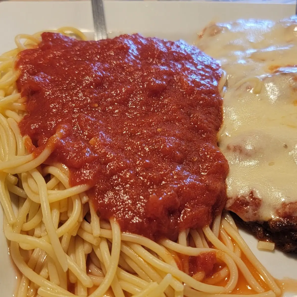 Veal Parmesan with Pasta