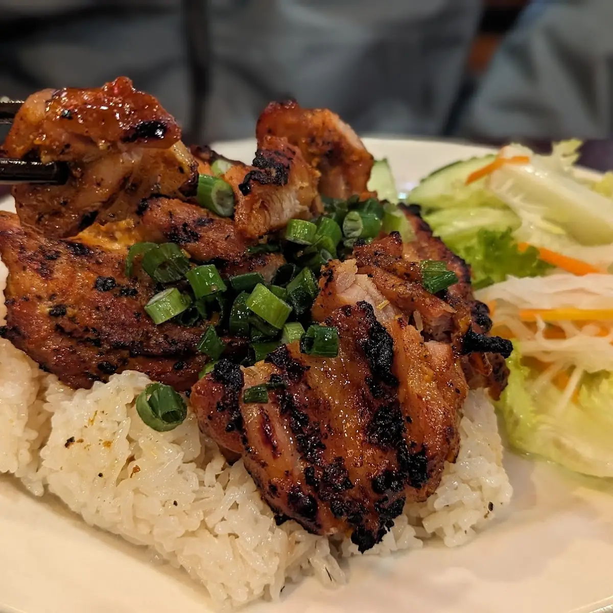 Garlic Grilled Chicken over Rice