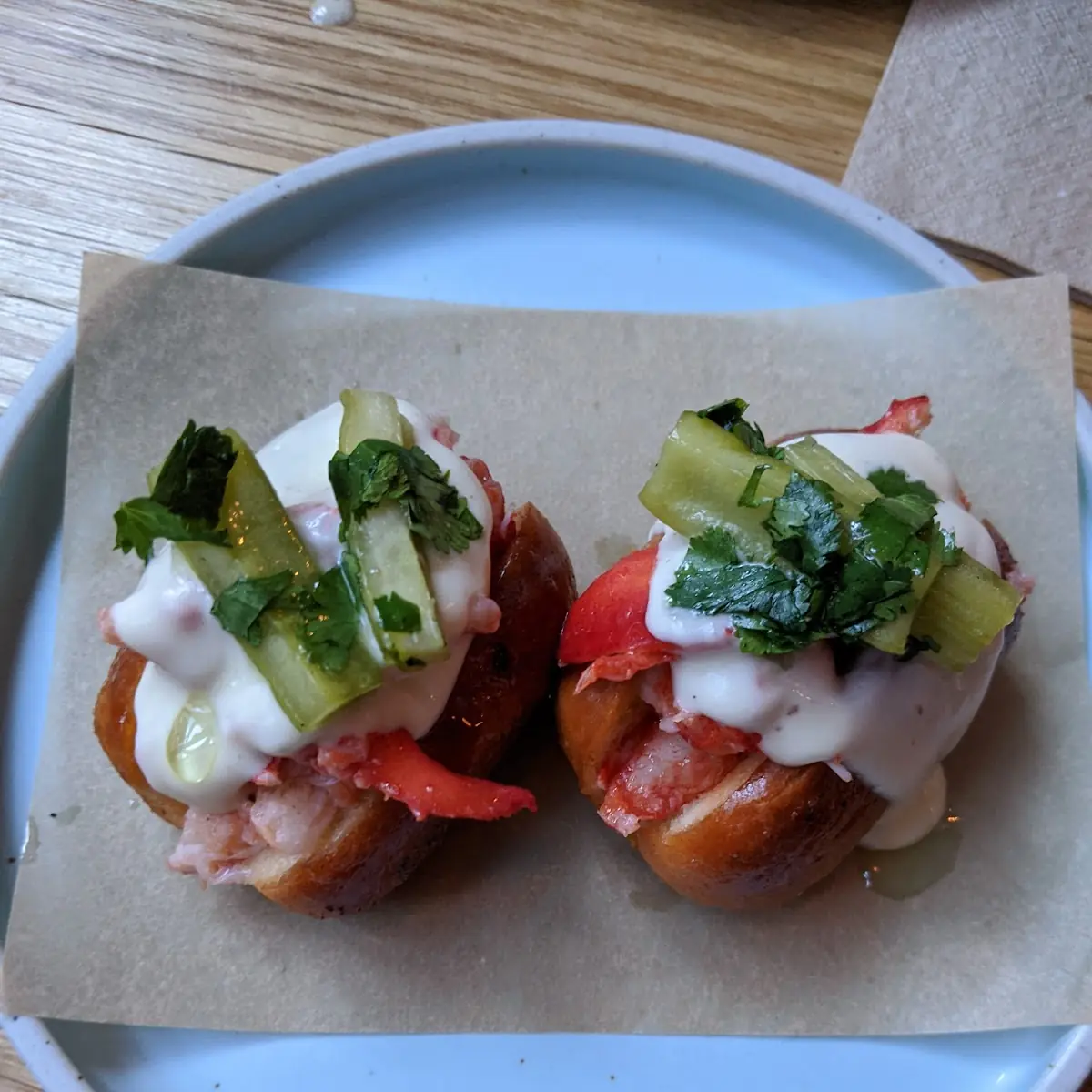 Lobster Roll - Truffle Whipped Cheese - Celery Relish - Serrano