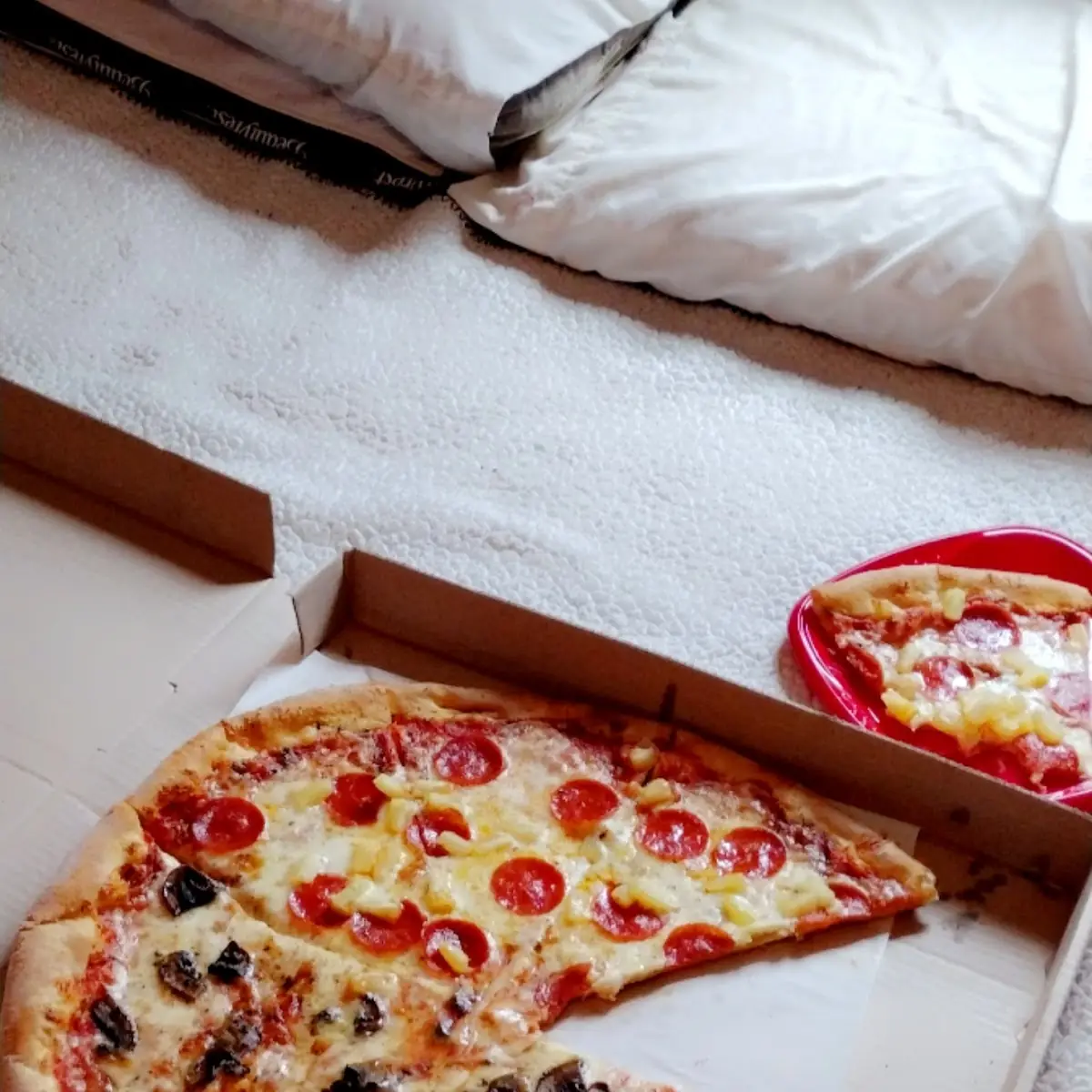 Pepperoni Pineapple and Roasted Mushroom Pizza