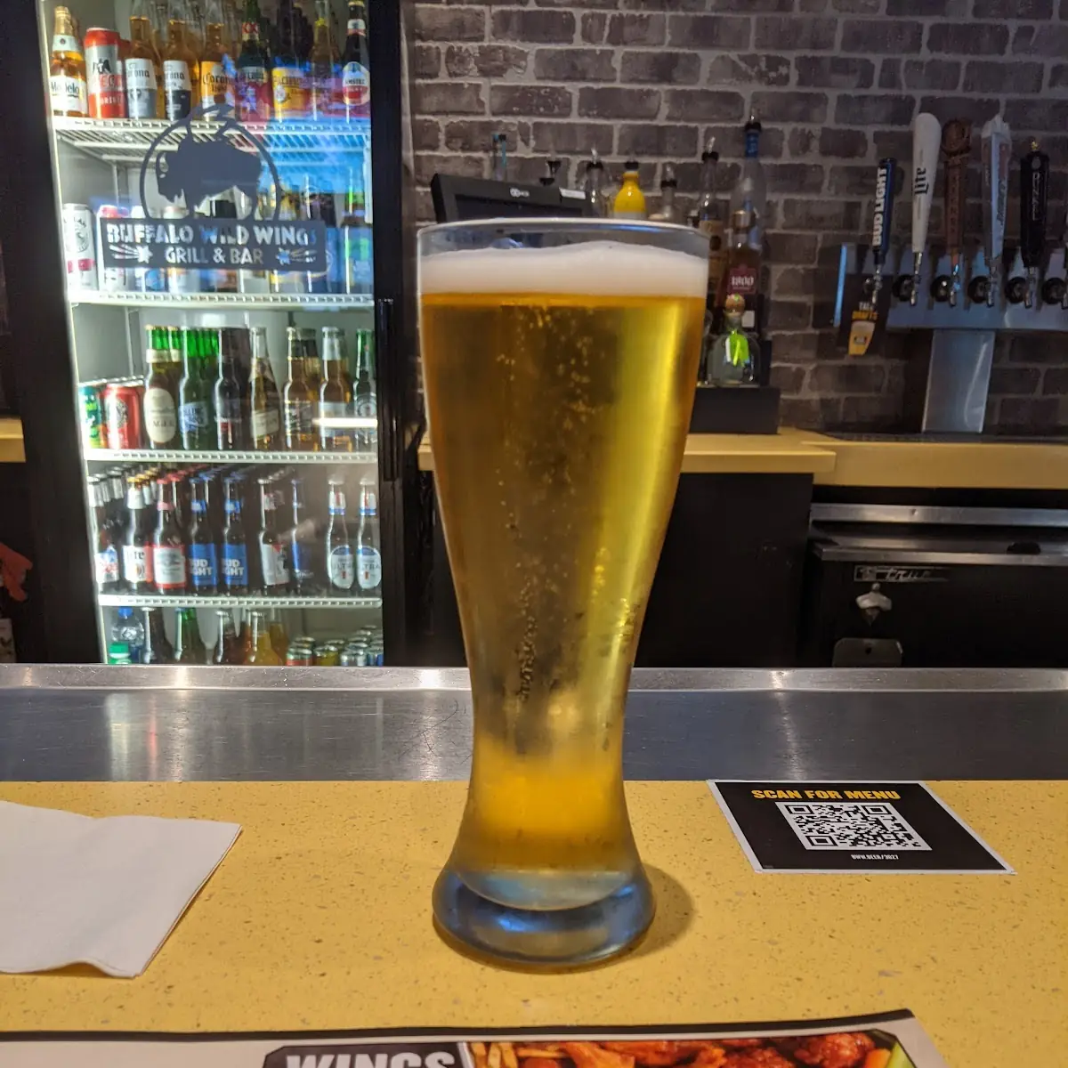 Cold Tall Draft Beer