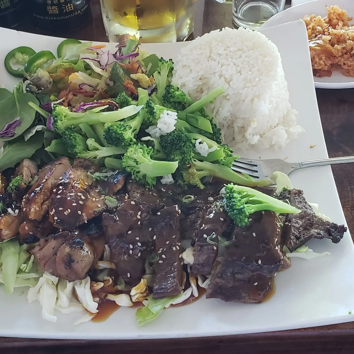 Chicken and Beef Teriyaki