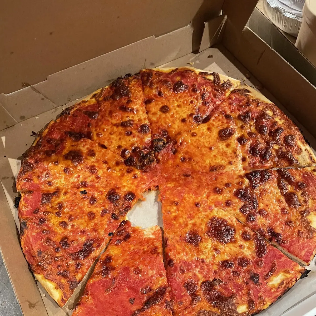 Plain Thin Crust Cheese Pizza