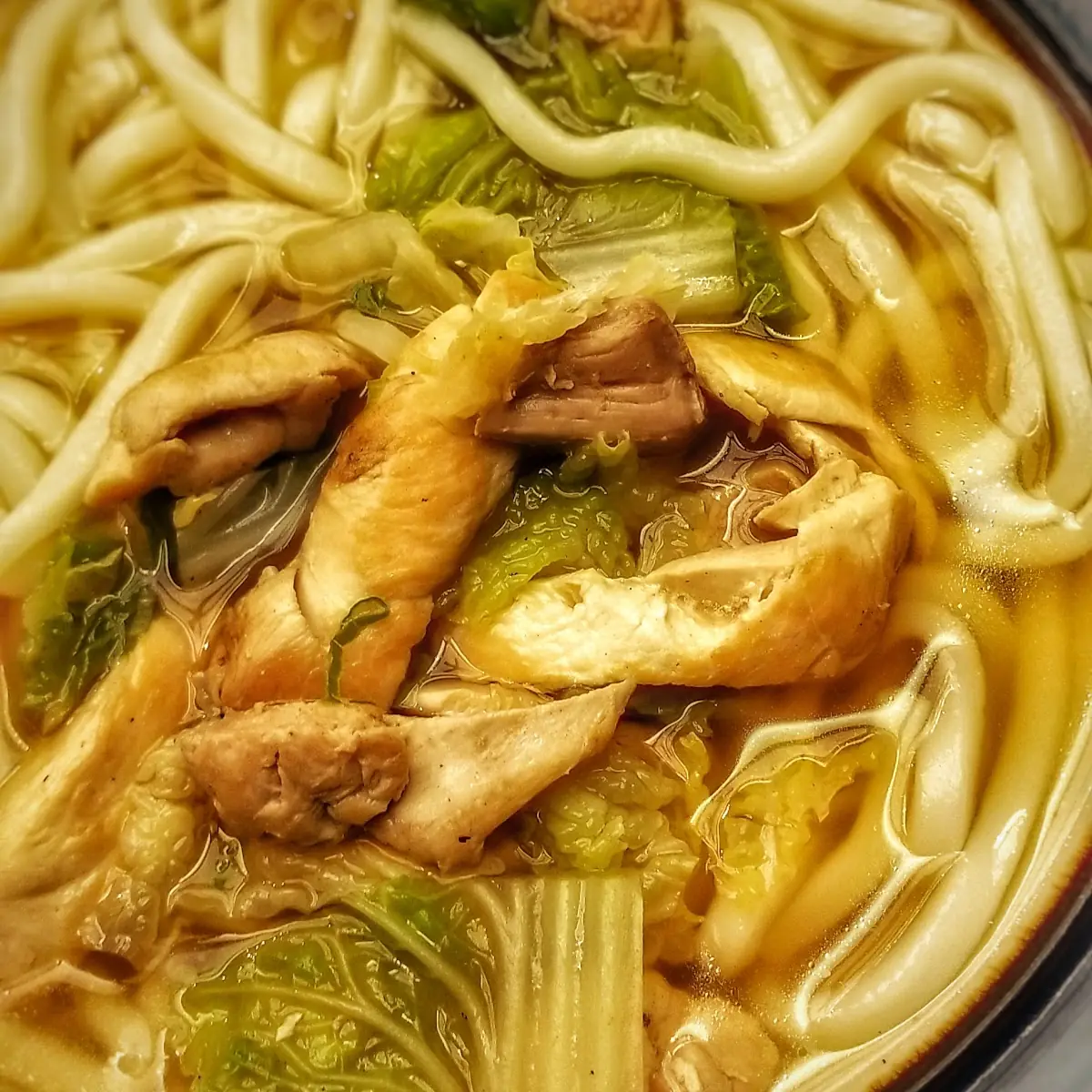 Chicken Udon Noodle Soup