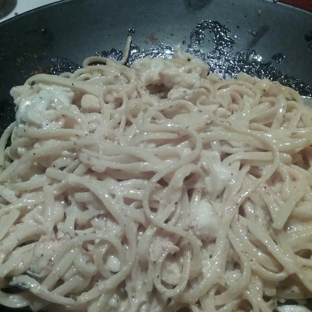 Crab Alfredo Pasta