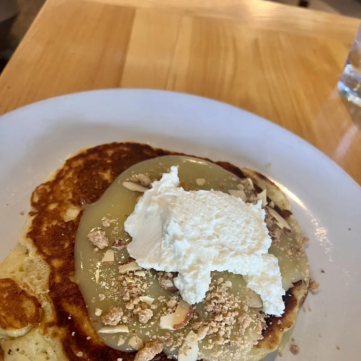 Lemon Curd and Almond Pancake