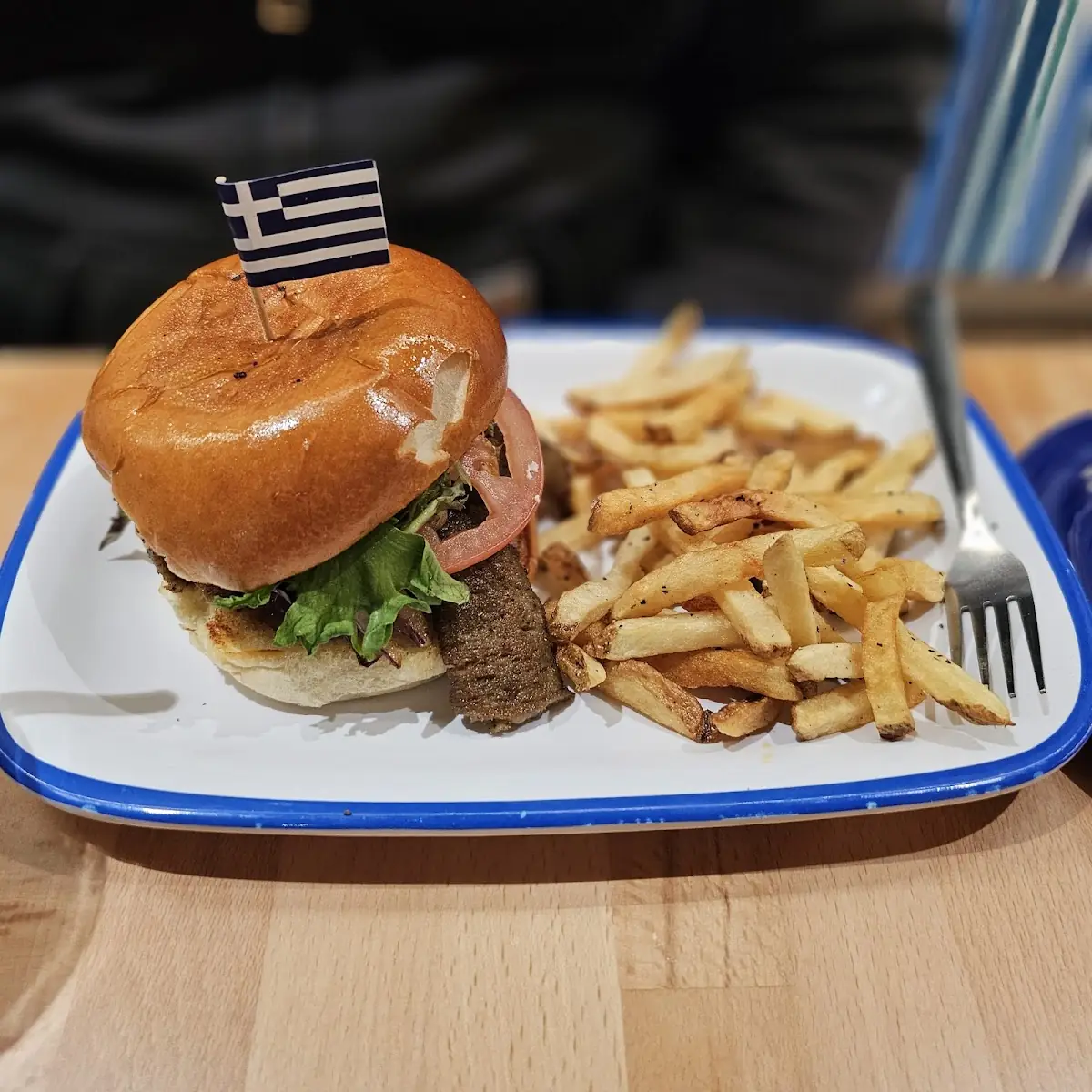 Stuffed Gyro Burger