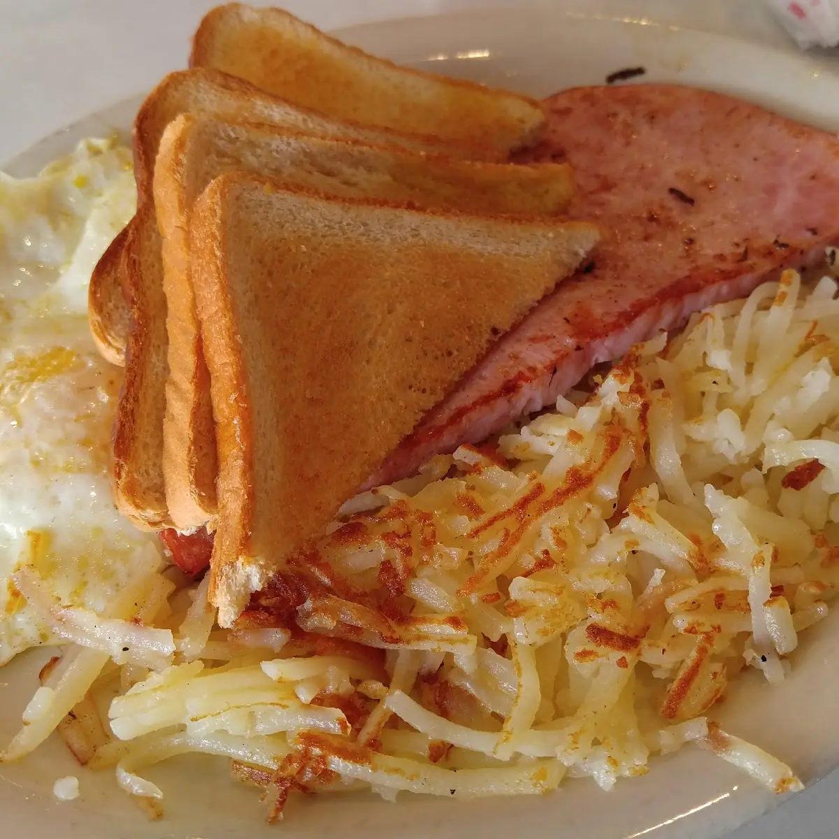 Ham Steak and Eggs