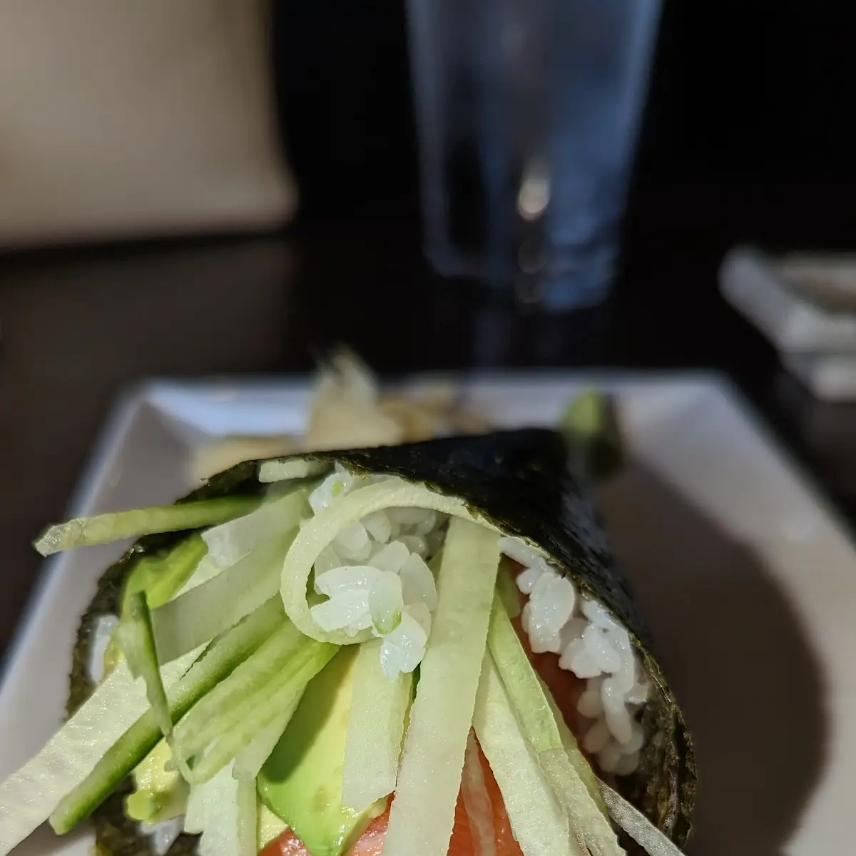 Salmon Avocado Hand Roll