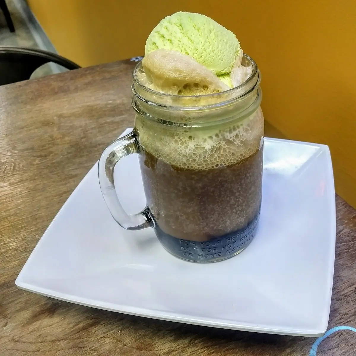 Green Tea Ice Cream Rootbeer Float