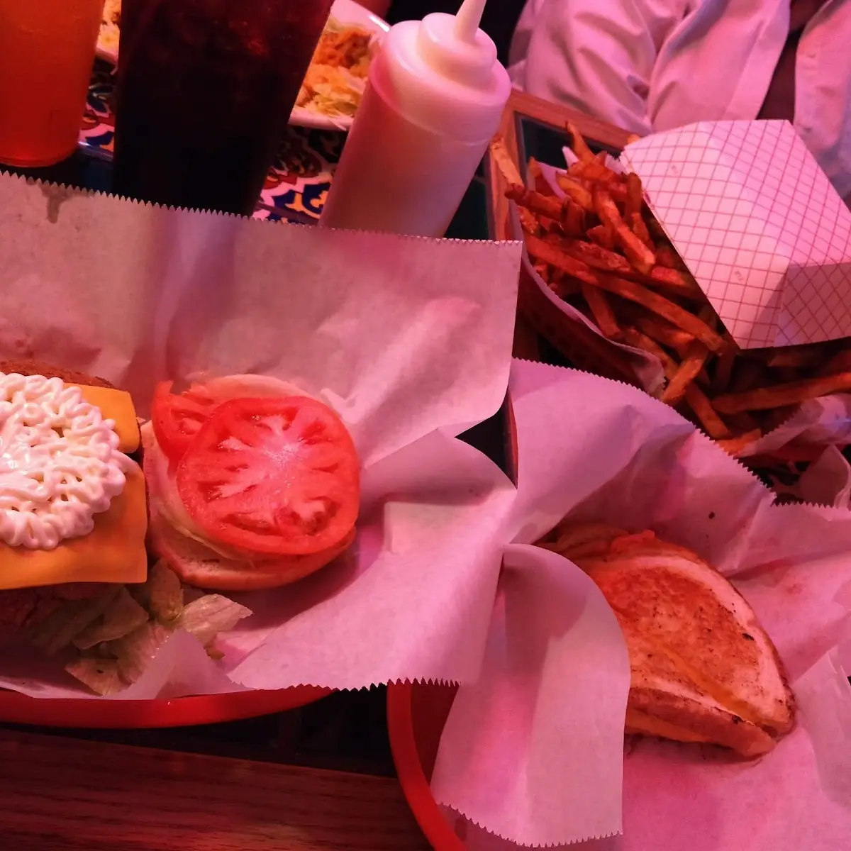 Cheese Burger and Fries