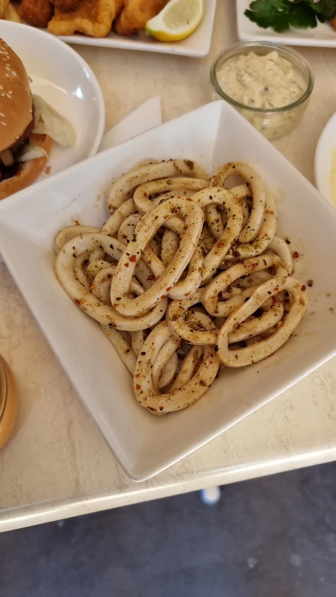 Lemon Pepper Grilled Squid, Silvio's Fish & Chips