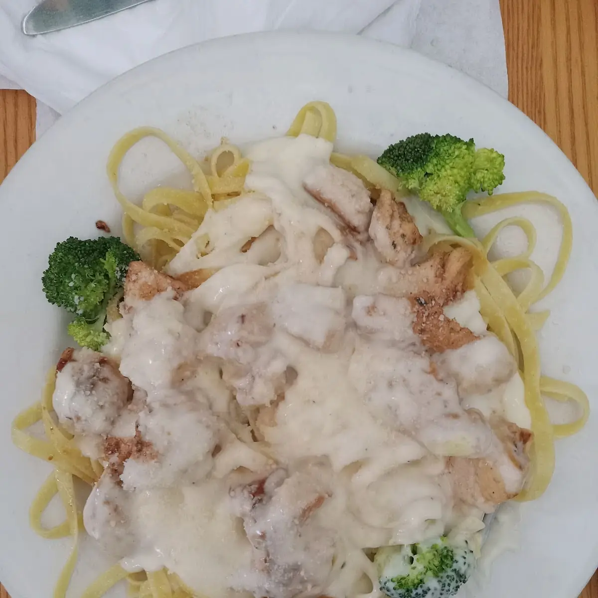 Chicken Fettuccine Alfredo with Chicken