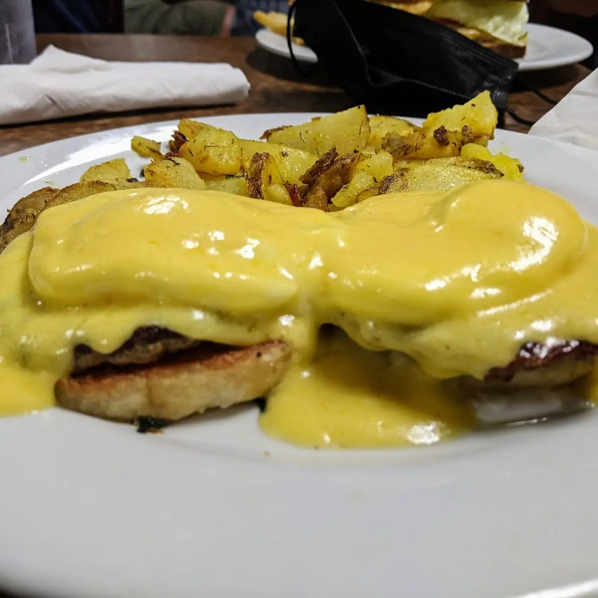 Turkey Sausage Benedict
