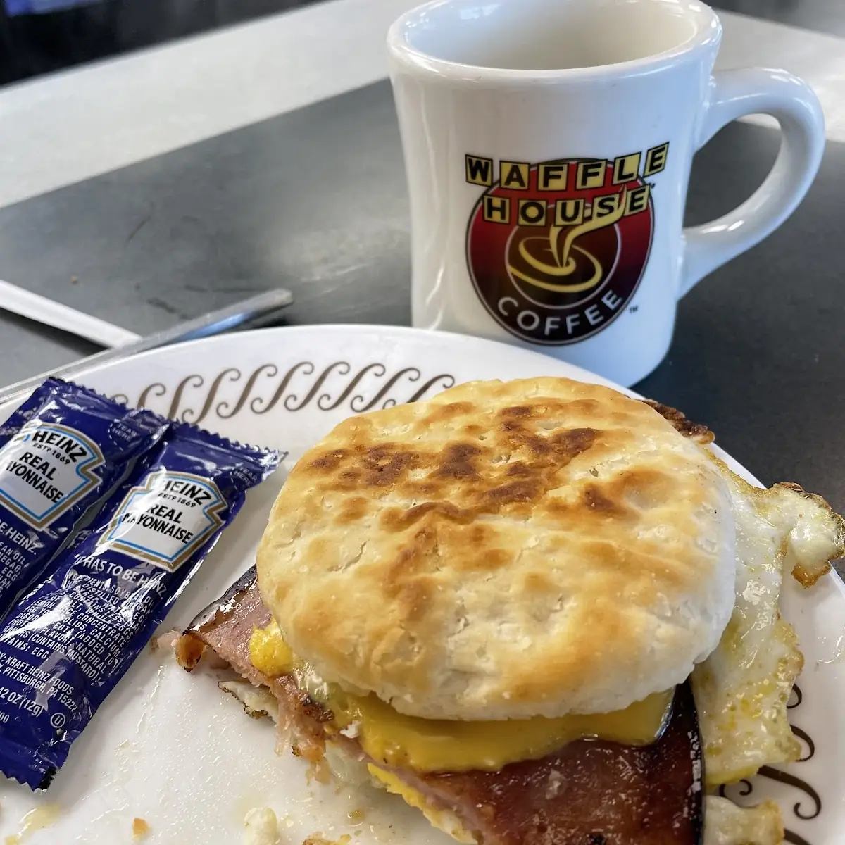 Ham Egg and Cheese Biscuits
