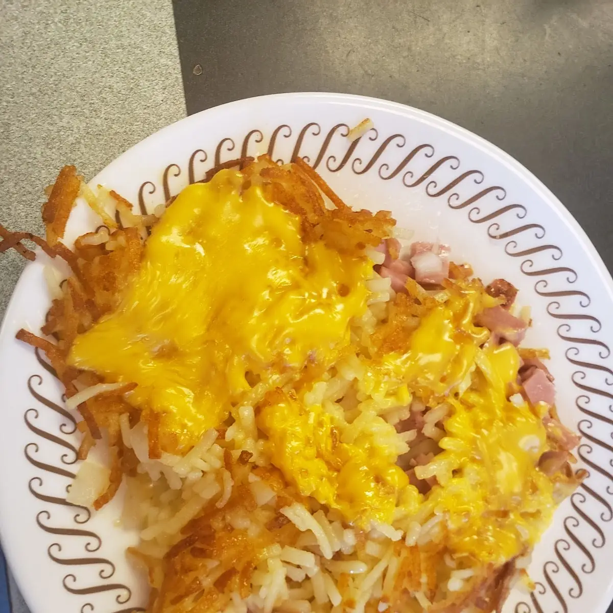 Hash Browns with Ham