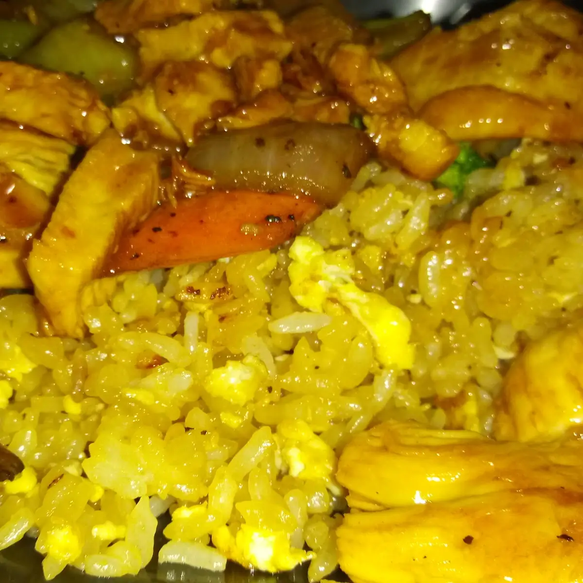 Shared Chicken Fried Rice Cooked