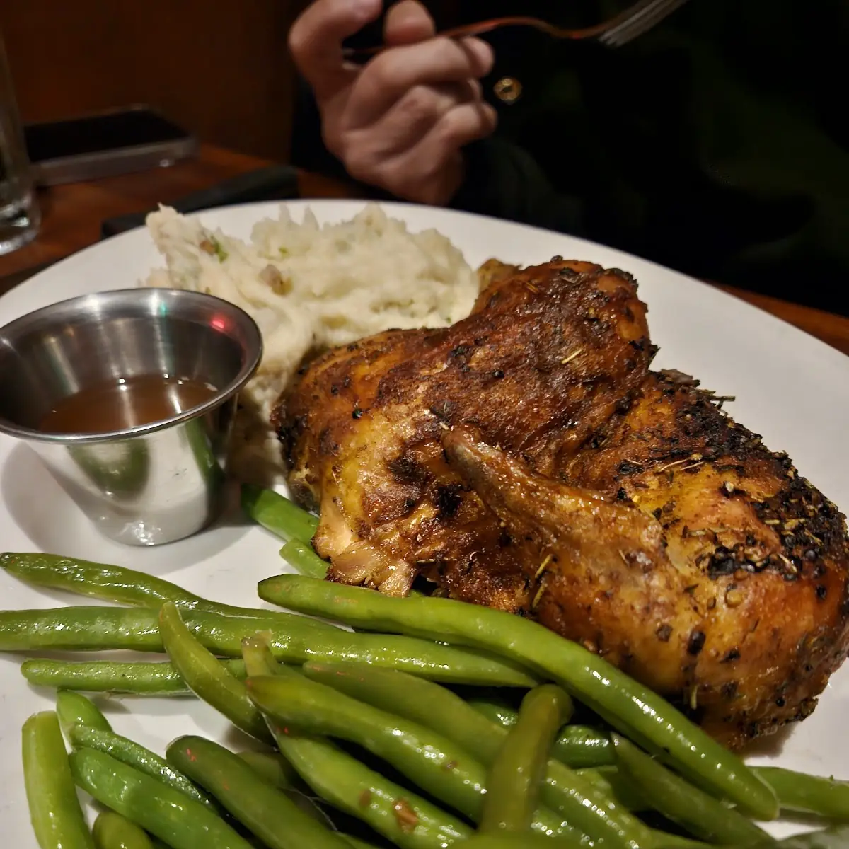 Crispy Pork Shank - Collards & Mashed Potatoes