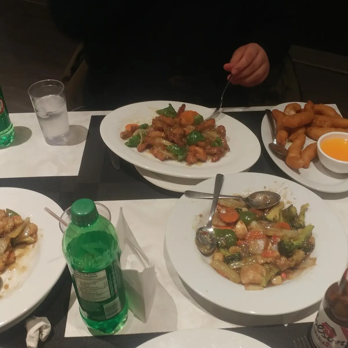 Seafood Stir Fry and Orange Chicken and Lemon Shrimp, Sun Kwong Restaurant