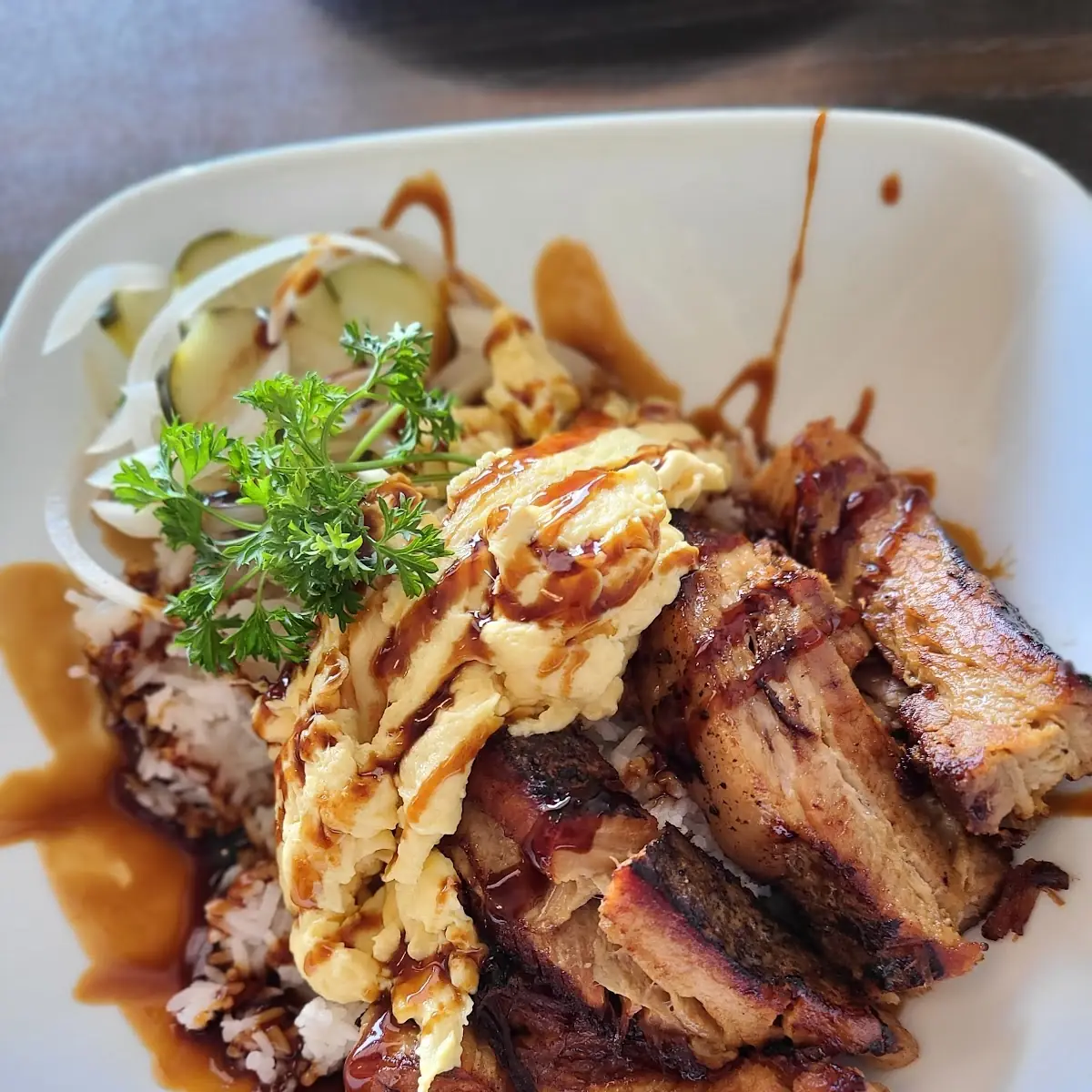 Adobo Pork Belly Bowl