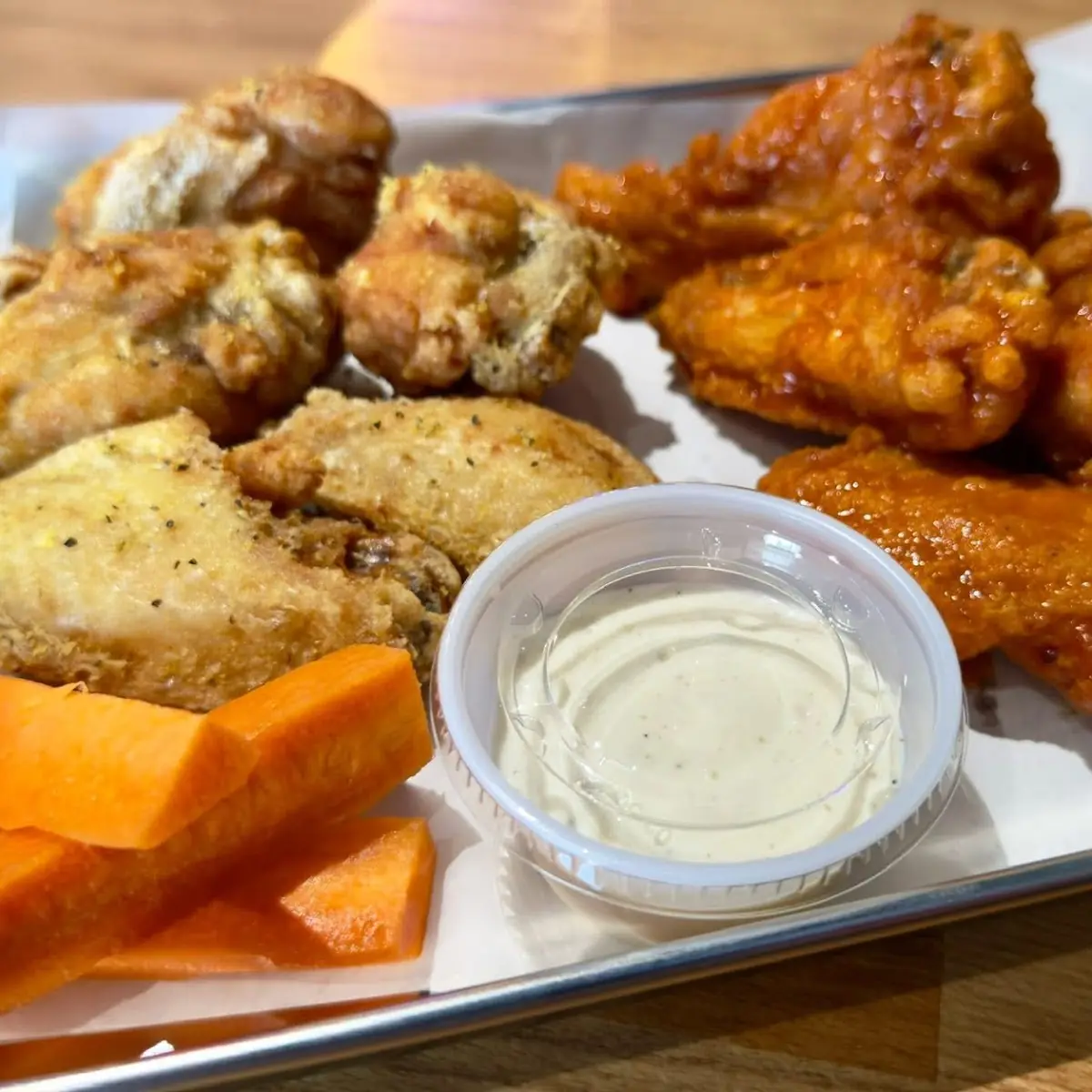 Lemon Pepper and Buffalo Wings