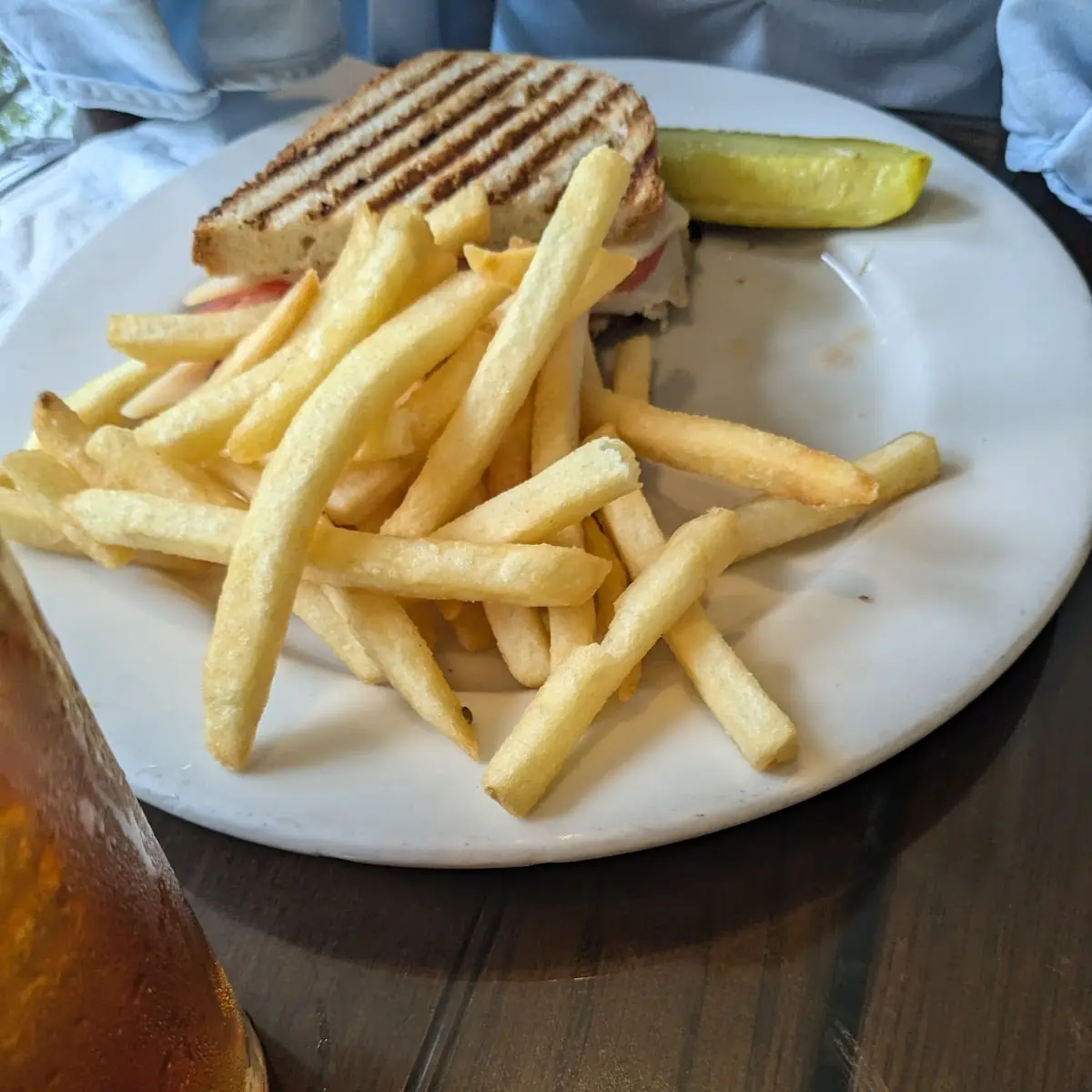 Grilled Cheese Sandwich and Fries