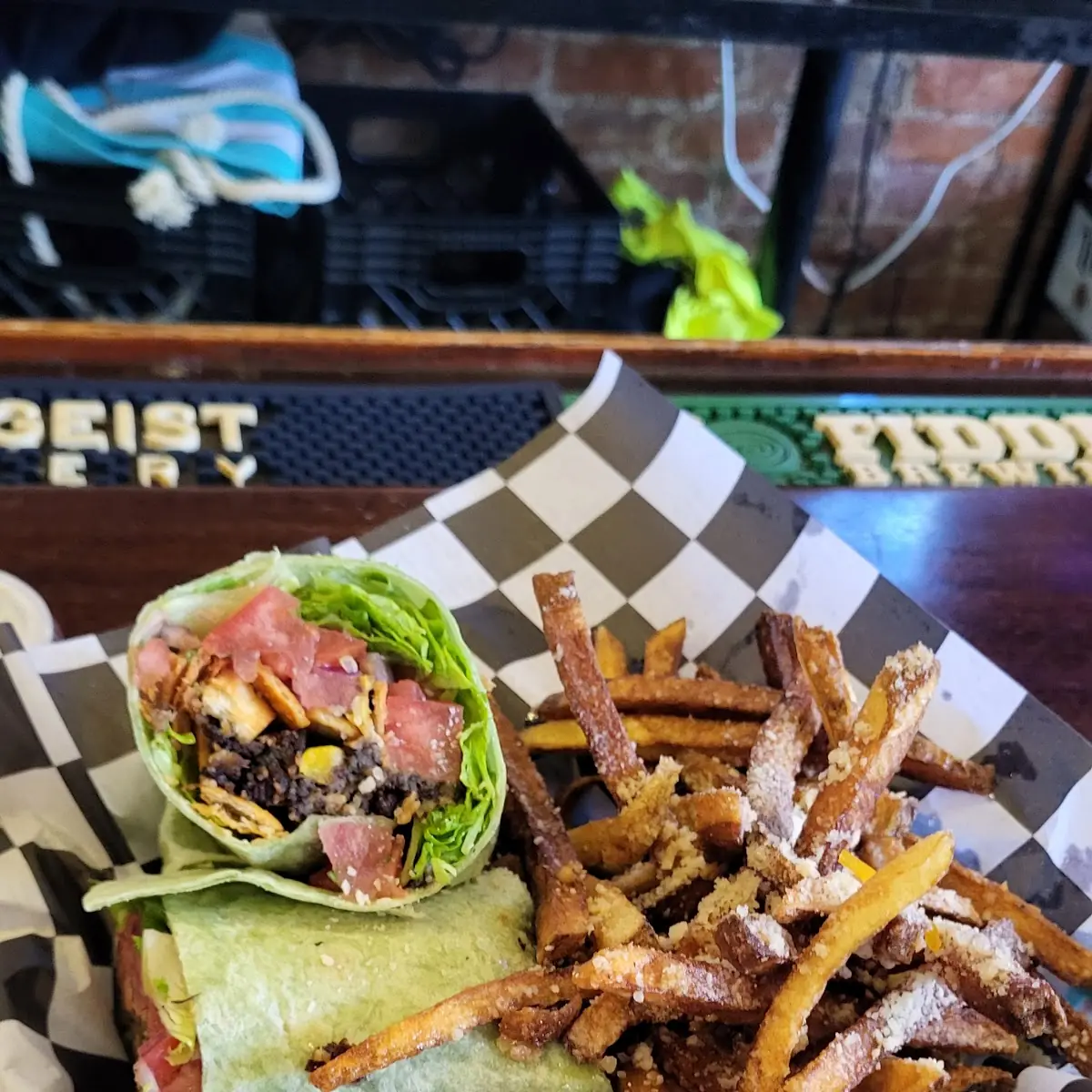 Veggie Burger Wrap