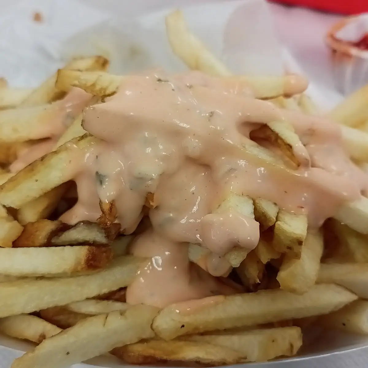 French Fries with Spread